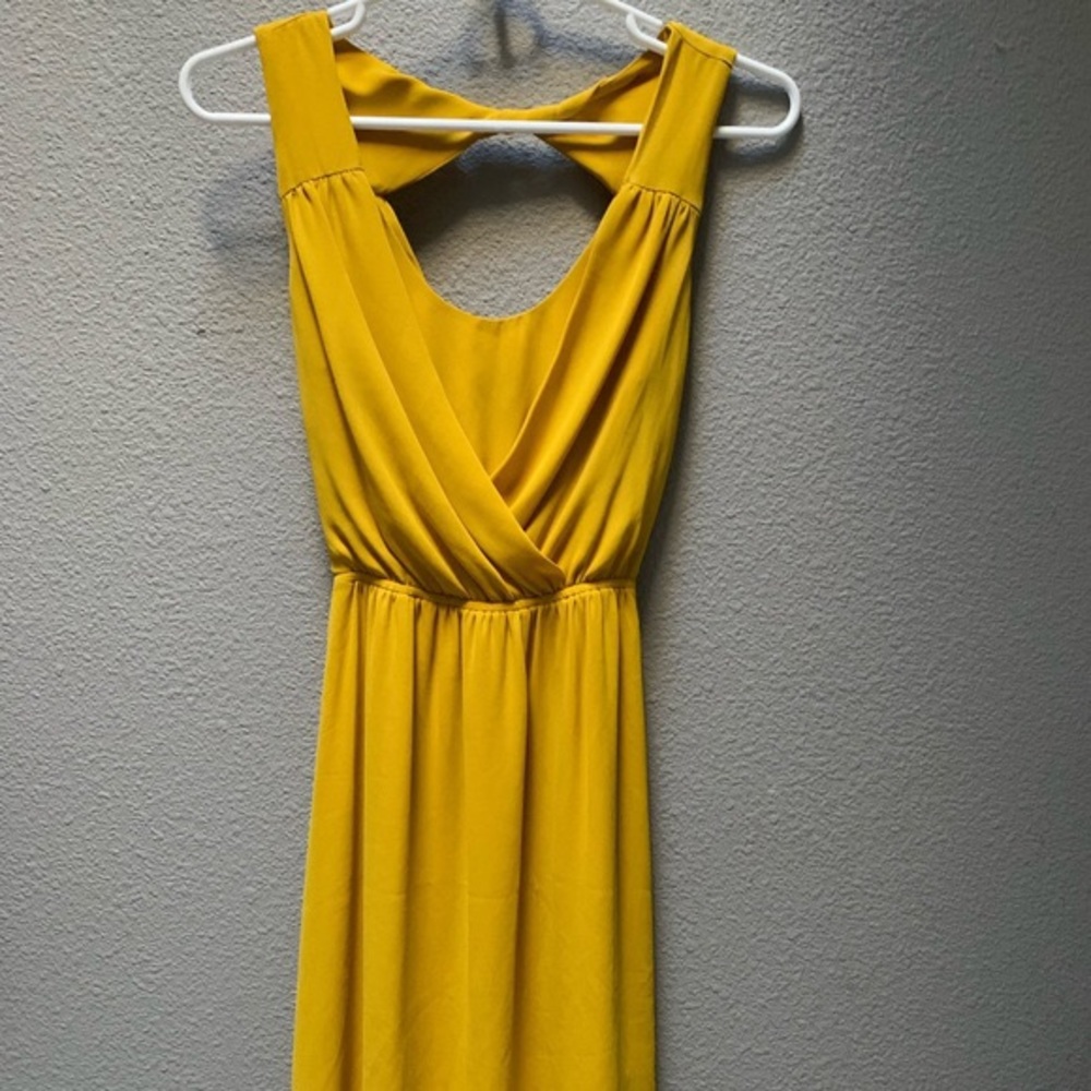 Express yellow dress